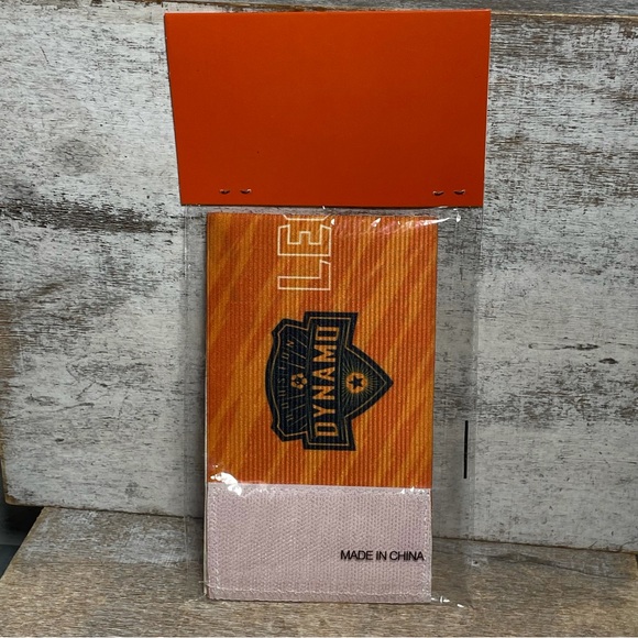 BBVA MLS Houston Dynamo Adults Captain's Armband Orange Black New One Size - Picture 6 of 9